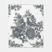 Fasane in Blume Fleecedecke (Vorderseite)