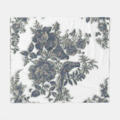 Fasane in Blume Fleecedecke (Vorderseite (Horizontal))