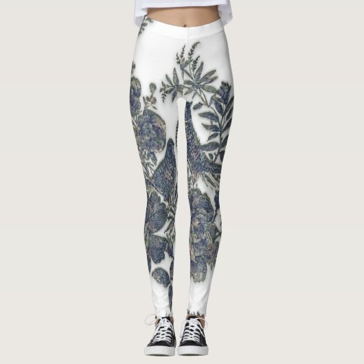 Fasane in Blume Leggings (Vorderseite)