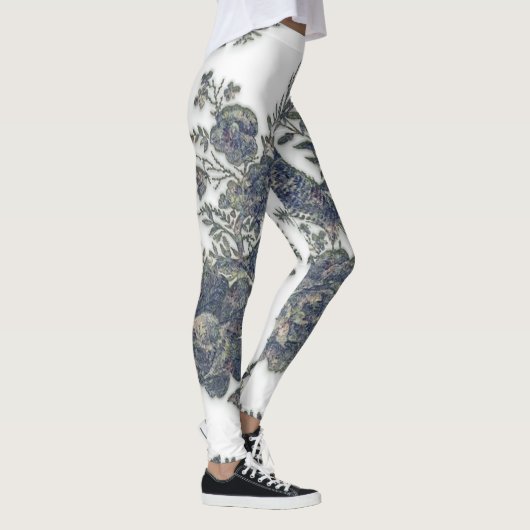 Fasane in Blume Leggings (Rechts)