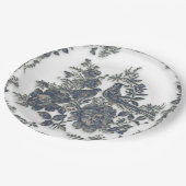 Fasane in Blume Pappteller (Schrägansicht)