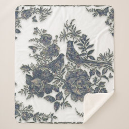 Fasane in Blume Sherpadecke