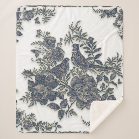 Fasane in Blume Sherpadecke (Vorderseite)