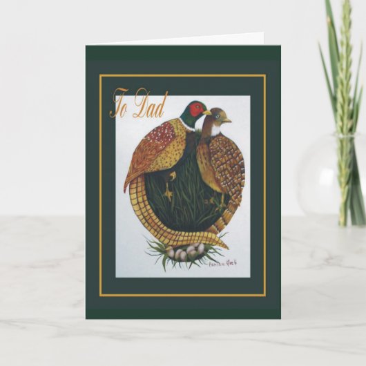 Fasane Karte (Vorderseite)