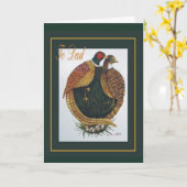 Fasane Karte (Gelbe Blume)