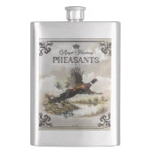 Fasane, königliche Jagd Flachmann (Vorderseite)