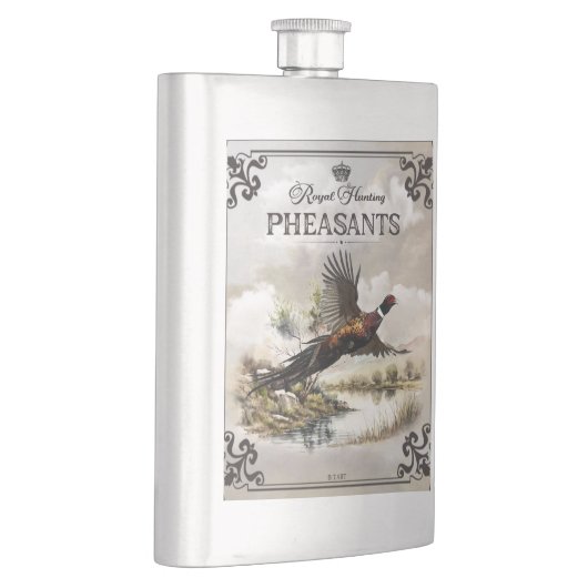 Fasane, königliche Jagd Flachmann (Rechts)