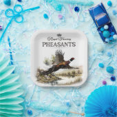 Fasane, königliche Jagd Pappteller (Party)