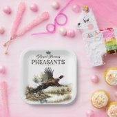 Fasane, königliche Jagd Pappteller (Party)