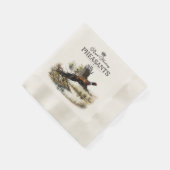 Fasane, königliche Jagd Serviette (Ecke)