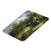 Fasane Schießerei (Öl auf Leinwand) 3 Magnet (Linke Seite)