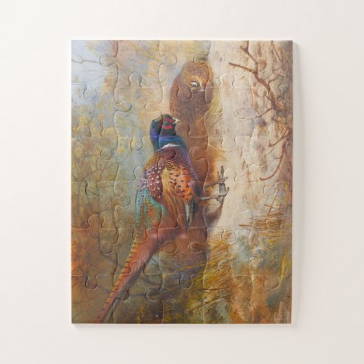 Fasane von Archibald Thorburn Puzzle (Vertikal)
