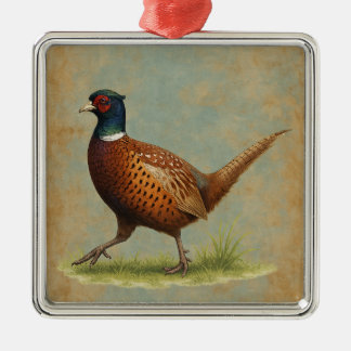 Fasanen-Weihnachtsbaumschmuck Ornament Aus Metall