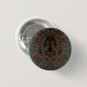 Fasanenfeder-Fraktaldesign Button (Vorne & Hinten)