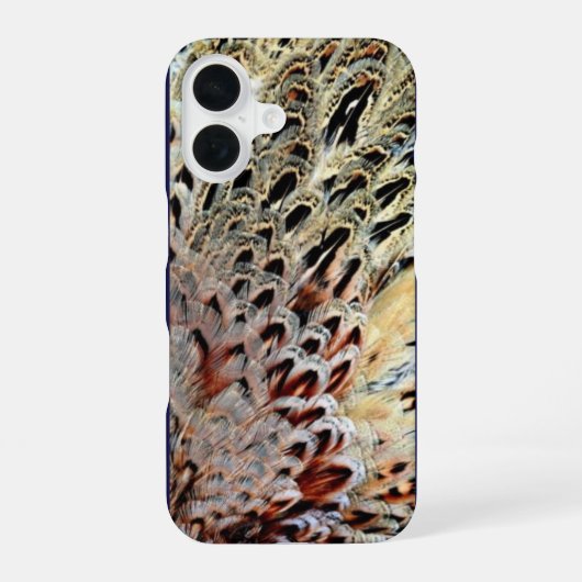 Fasanenfedern iPhone 16 Hülle (Rückseite)