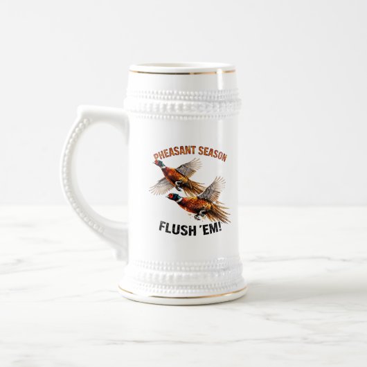 Fasanenjagd Bierglas (Links)