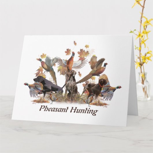 Fasanenjagd Karte (Gelbe Blume)