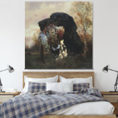 Fasanenjagd mit deutschem Kurzband Leinwanddruck (Insitu (Schlafzimmer))