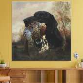 Fasanenjagd mit deutschem Kurzband Leinwanddruck (Insitu (Wohnzimmer))