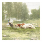 Fasanenjagd mit Pointer Fotodruck (Vorne)