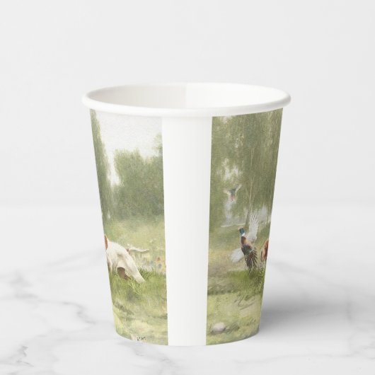 Fasanenjagd mit Pointer Pappbecher (Links)