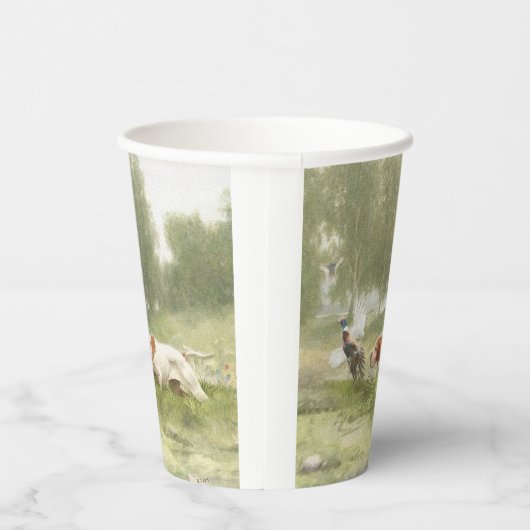 Fasanenjagd mit Pointer Pappbecher (Rechts)