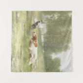 Fasanenjagd mit Pointer Wandteppich (Vorderseite (Horizontal))