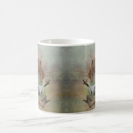 Fasanenjagd mit Zeigern, Kunst Kaffeetasse (Mittel)