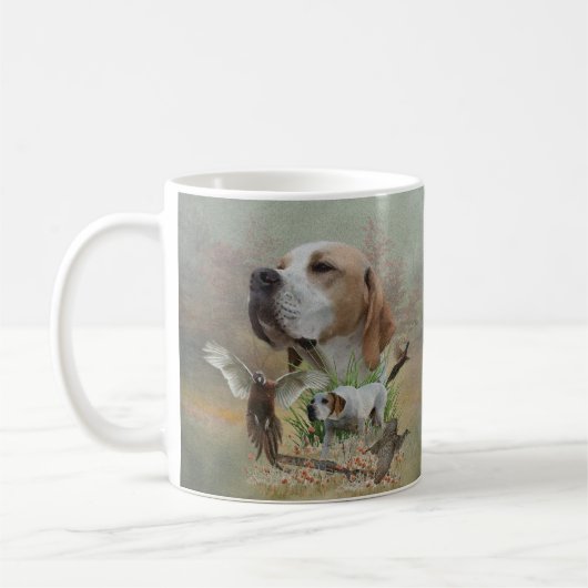 Fasanenjagd mit Zeigern, Kunst Kaffeetasse (Links)