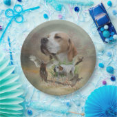 Fasanenjagd mit Zeigern, Kunst Pappteller (Party)