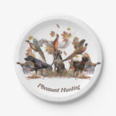 Fasanenjagd Pappteller (Vorderseite)