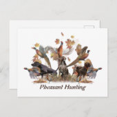 Fasanenjagd Postkarte (Vorne/Hinten)