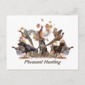 Fasanenjagd Postkarte (Vorderseite)