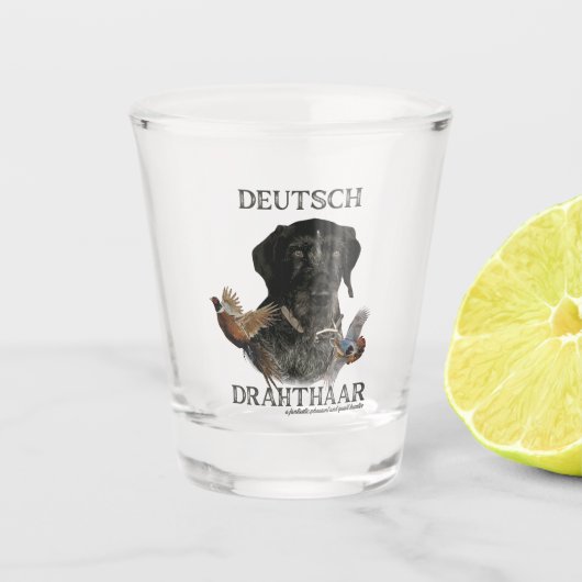Fasanenjagd Schnapsglas (Vorderseite)