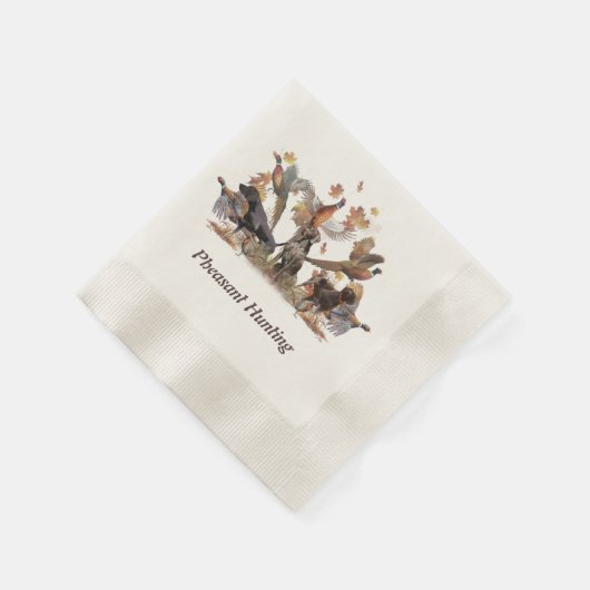 Fasanenjagd Serviette (Ecke)