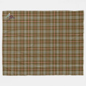 Fasanenkaro Fleecedecke (Vorderseite (Horizontal))