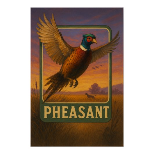 Fasanenposter Poster (Vorderseite)