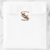 Fasanensaison Runder Aufkleber (Tasche)