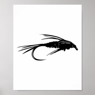 Fasanenschwanz-Nymphe-Emerger-Fliegenfischen Flieg Poster