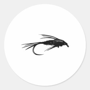 Fasanenschwanz-Nymphe-Emerger-Fliegenfischen-Flieg Runder Aufkleber