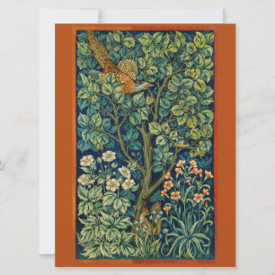 Fasanenvogel in einem Baum (von William Morris) Ka Karte