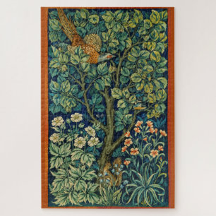 Fasanenvogel in einem Baum (von William Morris) Puzzle