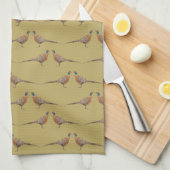 Fasanmuster Geschirrtuch (Viertel Falte)