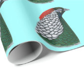 Fasant: Lady Amherst Head Geschenkpapier (Rolleneckpunkt)