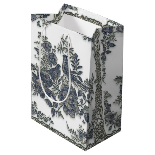 Fasant Mittlere Geschenktüte (Rückseite Schrägansicht)