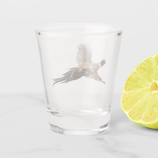 Fasant Schnapsglas (Rückseite)