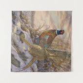 Fasant Wandteppich (Vorderseite (Horizontal))