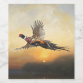 Fasant Weinetikett (Einzelnes Label)