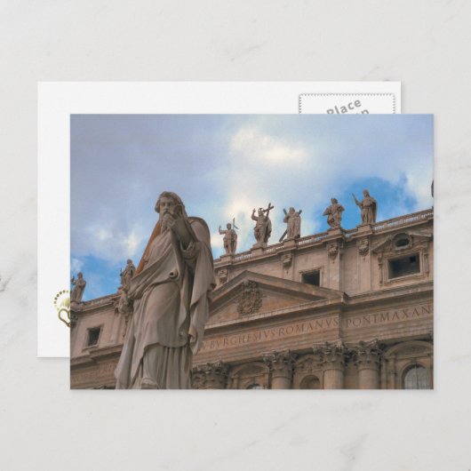Fascade of St. Peter's Postkarte (Vorne/Hinten)