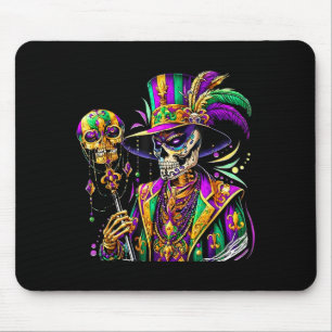 Fasching Kostüm Zuckerschädel Karneval New Orleans Mousepad